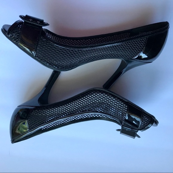 Apt 9 Allure 8 1/2 open black heels mesh - Picture 5 of 8